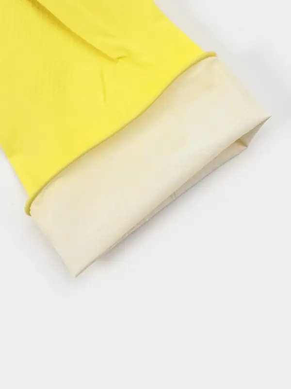 Перчатки хозяйственные Доляна, размер M, ХБ напыление, латексные, жёлтые