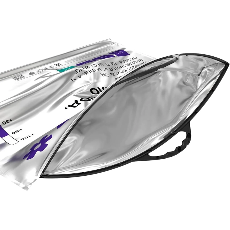 Термопакет ПРО_60Х55 Мет/ВПП/Мет Черная_Круглая ручка_Терми