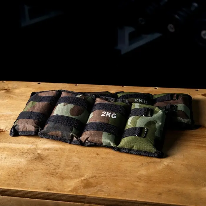 Утяжелители ONLYTOP, 2 шт. &times; 2 кг, цвет хаки