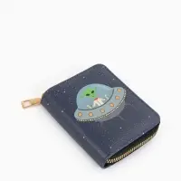 Кошелёк на молнии Выбражулька &laquo;Космос&raquo;, 8.5&times;2.5&times;10.5 см, детский, синий