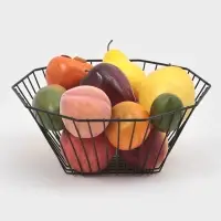 Корзинка - ваза для фруктов «Квадраты», 29×11.5 см, чёрная Корзинка - ваза для фруктов «Квадраты», 29×11.5 см, чёрная