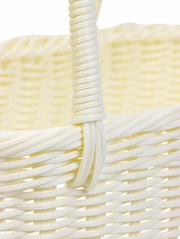 Корзина пластик 37 х 20,5 х 36 см, ручка17 см, белый Корзина пластик 37 х 20,5 х 36 см, ручка17 см, белый