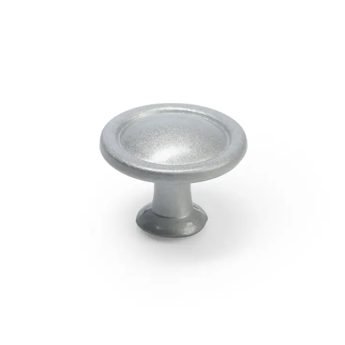 Ручка-кнопка ТУНДРА РК118SN, d=30 мм, матовый никель Ручка-кнопка ТУНДРА РК118SN, d=30 мм, матовый никель