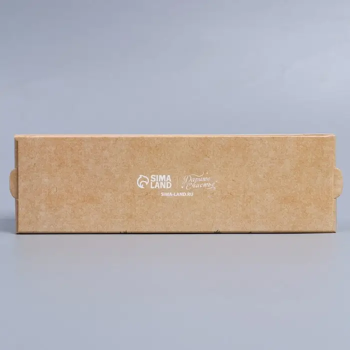 Коробочка для макарун &laquo;Новогодняя почта&raquo; 18 х 5,5 х 5,5 см