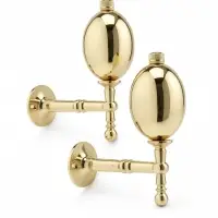 Крючок - держатель для штор CAPPIO KS050, алюминий, цвет золото, 2 шт.