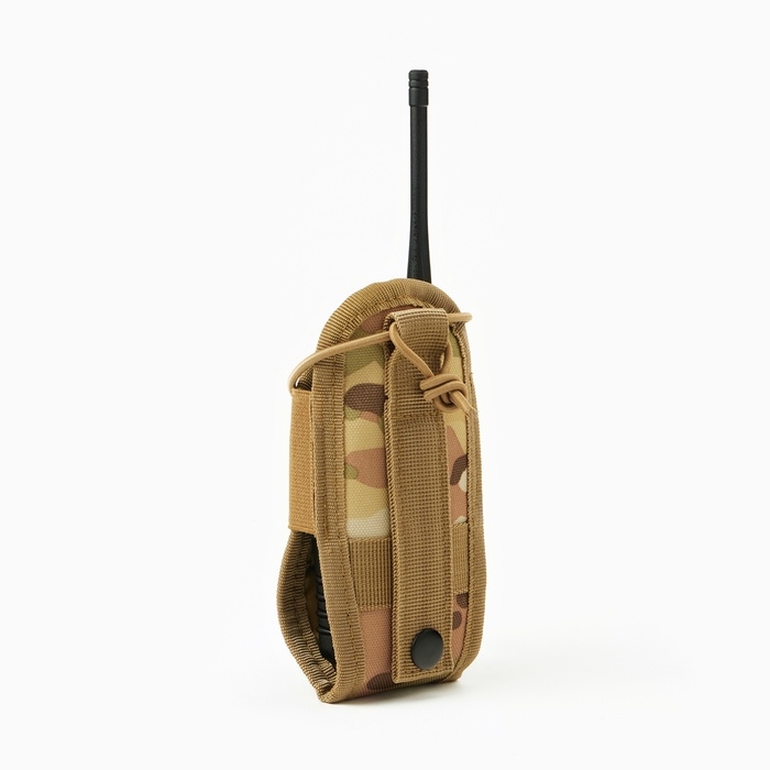 Подсумок тактический для рации Baofeng, 6.5×5×15 см, на пояс и бронежилет, MOLLE, мультикам Подсумок тактический для рации Baofeng, 6.5×5×15 см, на пояс и бронежилет, MOLLE, мультикам