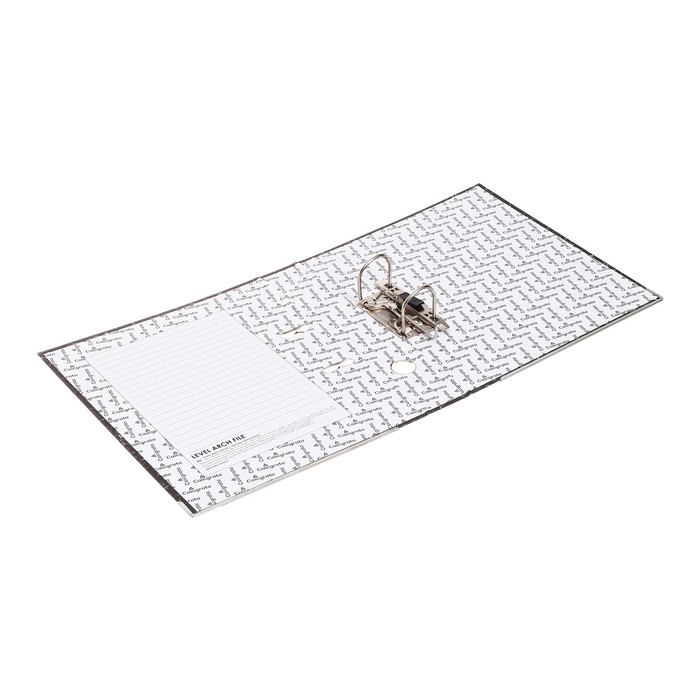 Папка-регистратор 50 мм, А4, Calligrata, эконом мрамор, нижний металлический кант, черная Папка-регистратор 50 мм, А4, Calligrata, эконом мрамор, нижний металлический кант, черная