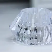 Светодиодная свеча LED - ночник RISALUX &laquo;В чаше&raquo;, от батареек 3&times;LR1130, прозрачный, 6&times;6&times;4 см