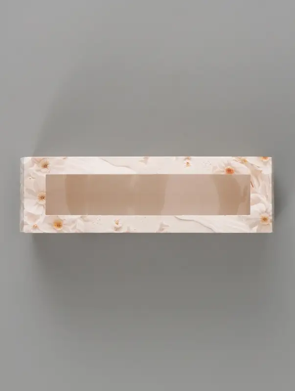 Коробка подарочная с окном &laquo;С любовью&raquo;, 18&times;5.5&times;5.5 см, самосборная