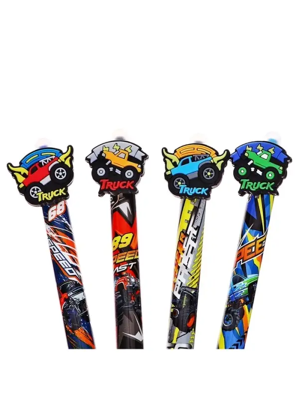 Стираемая ручка Yalong &laquo;Машина&raquo;, гелевая, автоматическая, синий стержень, узел 0.5 мм, МИКС