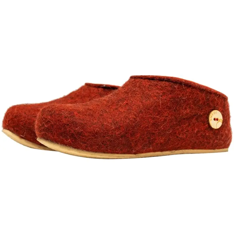 Домашние валенки Cant, красно-коричневые (терракот), размер 35