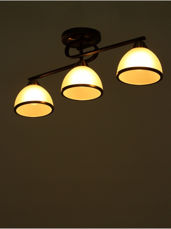 Люстра Люстра "Рендо" 3хЕ27 40Вт черно-бронзовый 61х15х23 см