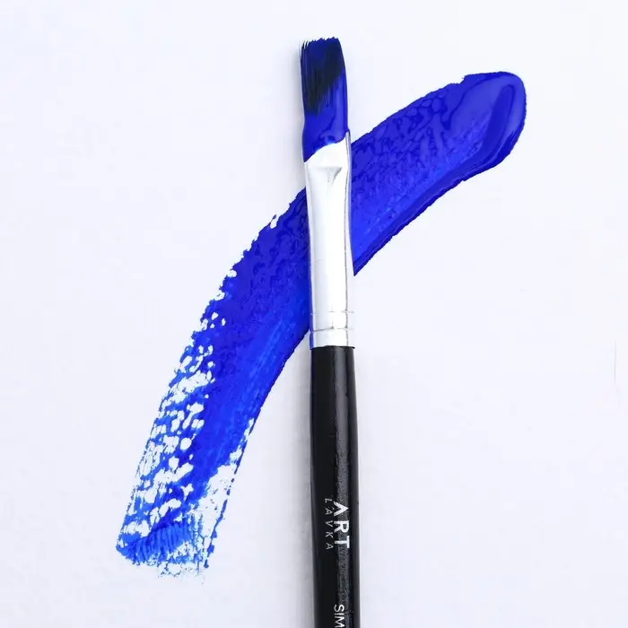 Кисть для рисования Синтетика Плоская № 9 (ширина обоймы 7 мм; длина ворса 20 мм) Кисть для рисования Синтетика Плоская № 9 (ширина обоймы 7 мм; длина ворса 20 мм)