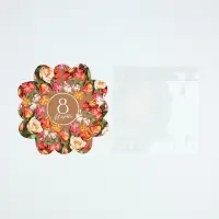 Коробка для кондитерских изделий с пластиковой крышкой &laquo;8 Марта&raquo;, 10.5&times;10.5&times;3 см