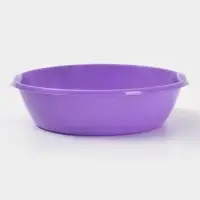 Таз 3л с ручками круг, цвет МИКС