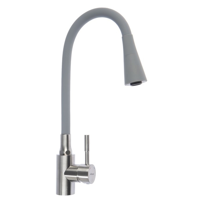Смеситель для кухни Accoona A9890T-3, однорычажный, гибкий излив, 2 режима, серый Смеситель для кухни Accoona A9890T-3, однорычажный, гибкий излив, 2 режима, серый