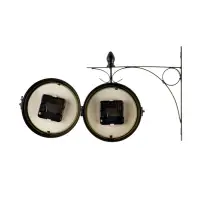 Часы настенные интерьерные Kensington station, двусторонние, на подвесе, бесшумные, плавный ход, d=12 см, от батареек 2&times;АА