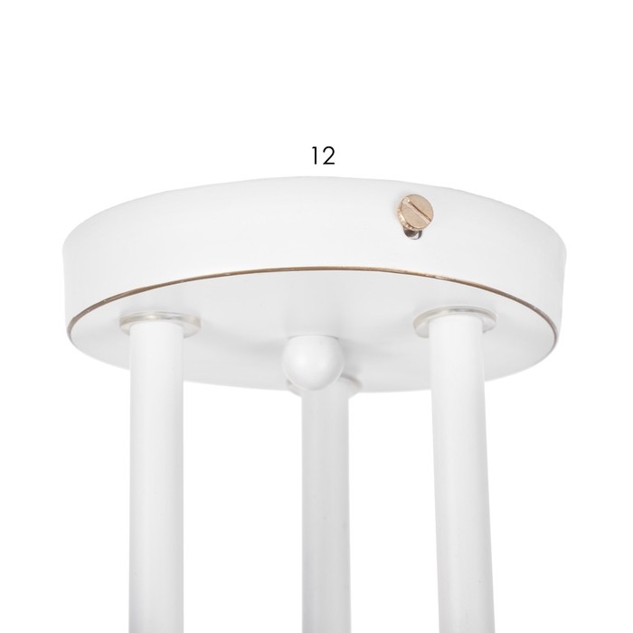 Люстра Люстра "Мия" 3х60Вт Е27 Белый, золото 52х18х24см