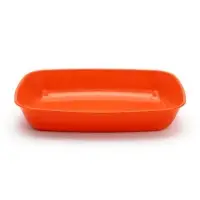 Туалет для кошек, 33.5&times;25&times;6 см, округлый, без сетки, пластик