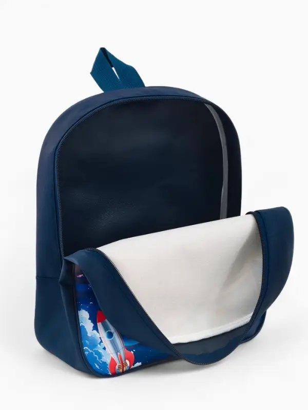 Рюкзак детский 27*10*30, отд на молнии, космос т-синий Рюкзак детский 27*10*30, отд на молнии, космос т-синий