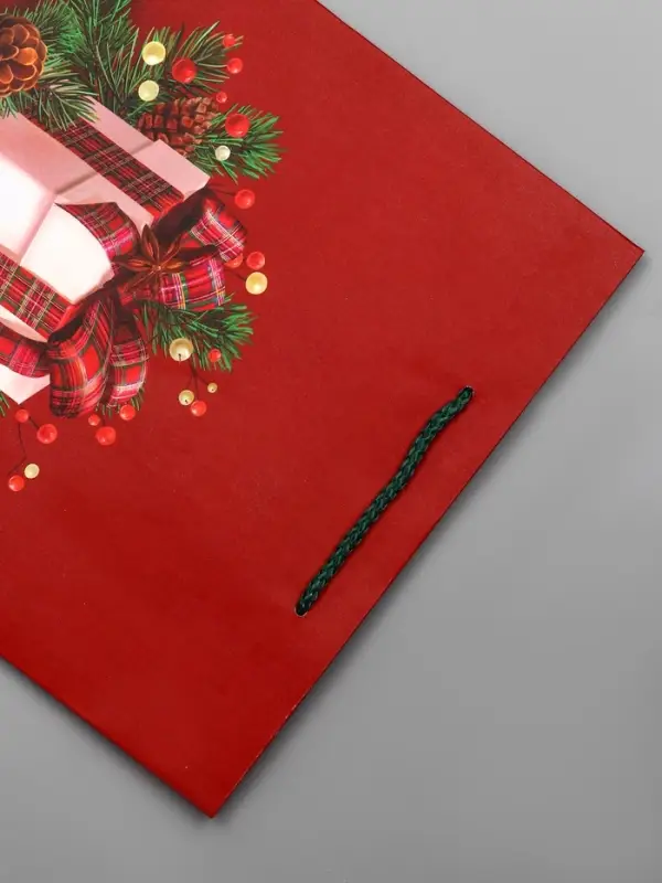 Пакет подарочный новогодний ламинированный, «Подарки» , 26×12×32 см Пакет подарочный новогодний ламинированный, «Подарки» , 26×12×32 см