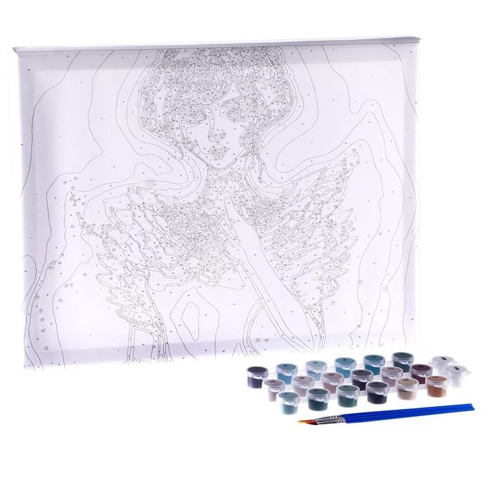 Картина по номерам на холсте с подрамником «Таинственная девушка», 30 х 40 см Картина по номерам на холсте с подрамником «Таинственная девушка», 30 х 40 см