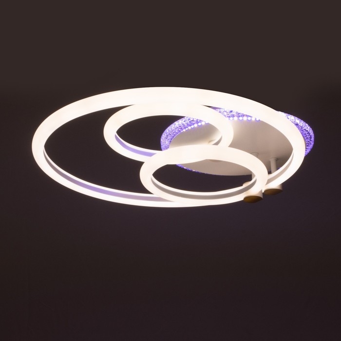 Люстра с ПДУ 1914/3 LED 84Вт диммер белый 42х40х12 см BayerLux