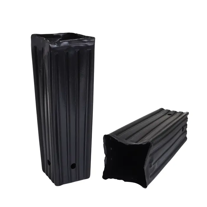 Пакет для рассады, 2.2 л, 10×10 см, h=29 см, полиэтилен, чёрный, Greengo