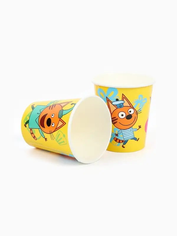 Стаканы  "Три Кота. Праздник для котят" 6 шт.