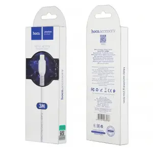 Кабель USB на Lightning 3M 2.4А X20 HOCO белый