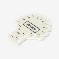 Линейка для определения размера спиц для вязания, 8&times;7.5 см