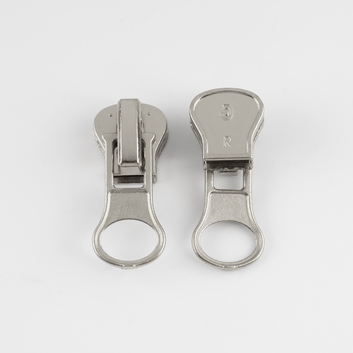 Бегунок автоматический для молнии «Трактор», №5, 10 шт, цвет никель Бегунок автоматический для молнии «Трактор», №5, 10 шт, цвет никель