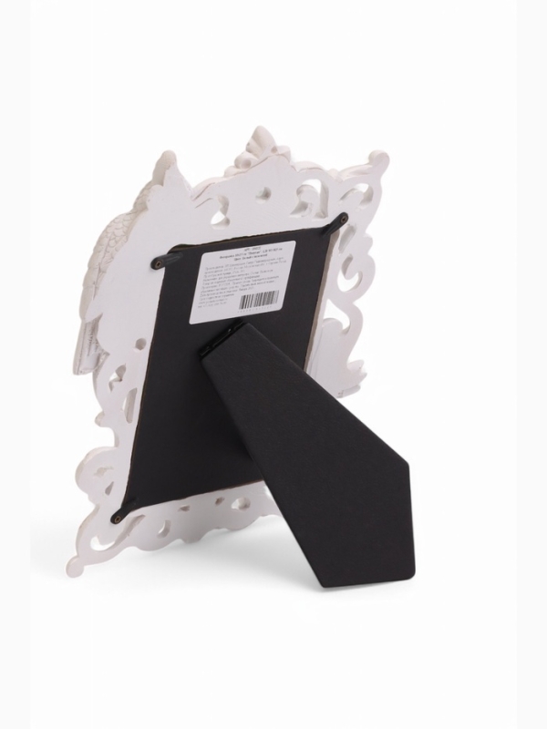 Фоторамка "Попугаи"10х15см/20х3х25см, белый с позолотой