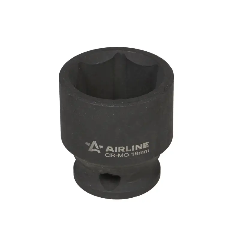 Головка ударная торцевая 3/8"DR шестигранная 19мм, L=30мм