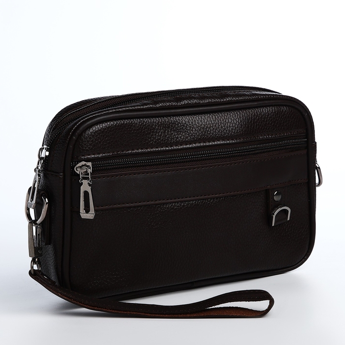 Сумка мужская через плечо, искусственная кожа, цвет коричневый Сумка мужская через плечо, искусственная кожа, цвет коричневый