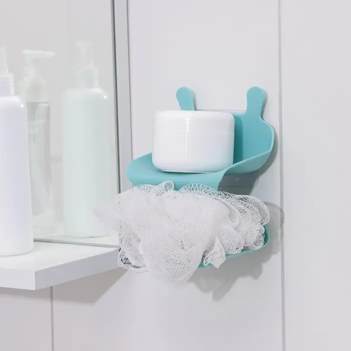 Держатель для ванных принадлежностей на липучке «Волна», 12×11×14 см, цвет МИКС Держатель для ванных принадлежностей на липучке «Волна», 12×11×14 см, цвет МИКС