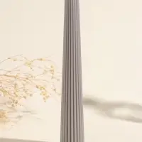 Набор свечей, 3.5х23 см, 2 шт "Башня" серый асфальт 4х9,5х25 см