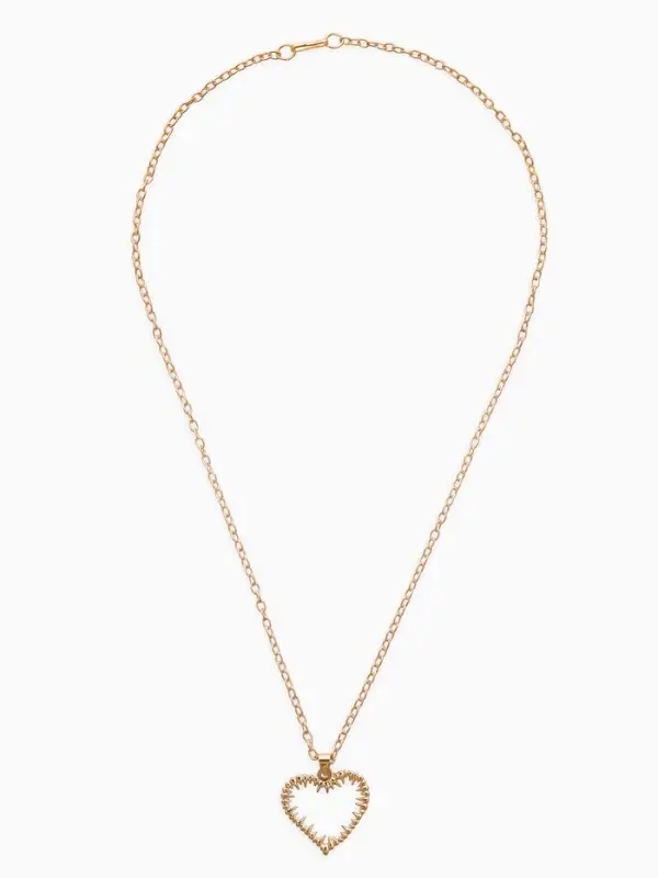 Кулоны парные на цепочке &laquo;Неразлучники. Сердца с шипами&raquo;, L=45 см, набор 2 шт. цвет серебро, золото