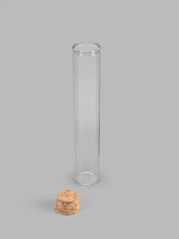 Набор баночек для хранения бисера, d=2.2&times;12 см, 36 мл, 5 шт., в контейнере, 13.5&times;13.5&times;3.5 см