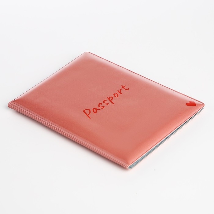 Обложка для паспорта, цвет розовый Обложка для паспорта, цвет розовый