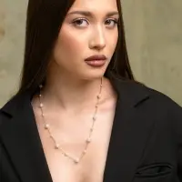 Кулон трансформер &laquo;Россыпь жемчуга&raquo;, бусины №6.8, L=50 см, белый в золоте