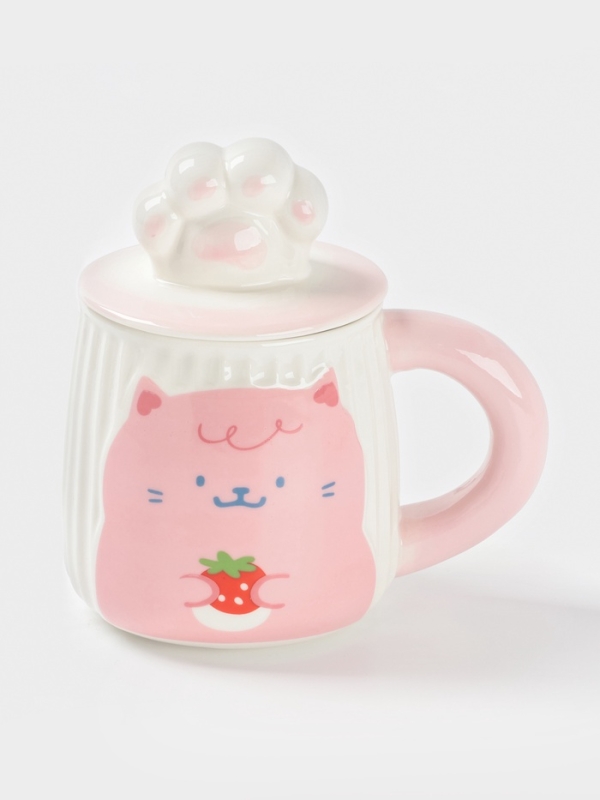 Кружка "Лапочка" 14х9х13,5 см, цвет розовый