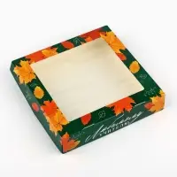 Коробка с окном подарочная &laquo;Учителю&raquo;, 20&times;20&times;4 см