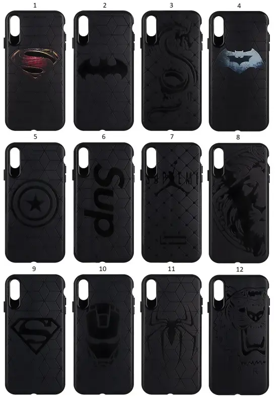 Чехол iPh XS Max рельефный matt TPU с рисунком Чехол iPh XS Max рельефный matt TPU с рисунком