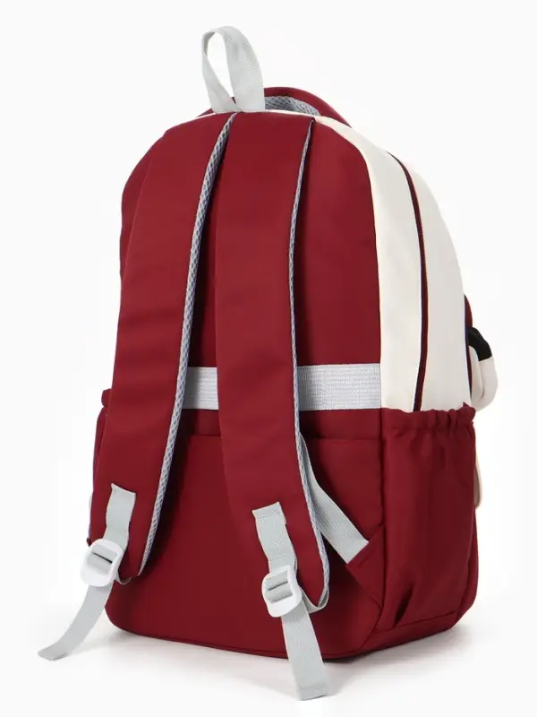 Рюкзак школьный, с кошельком, для девочки, 32&times;14&times;46 см, бордовый