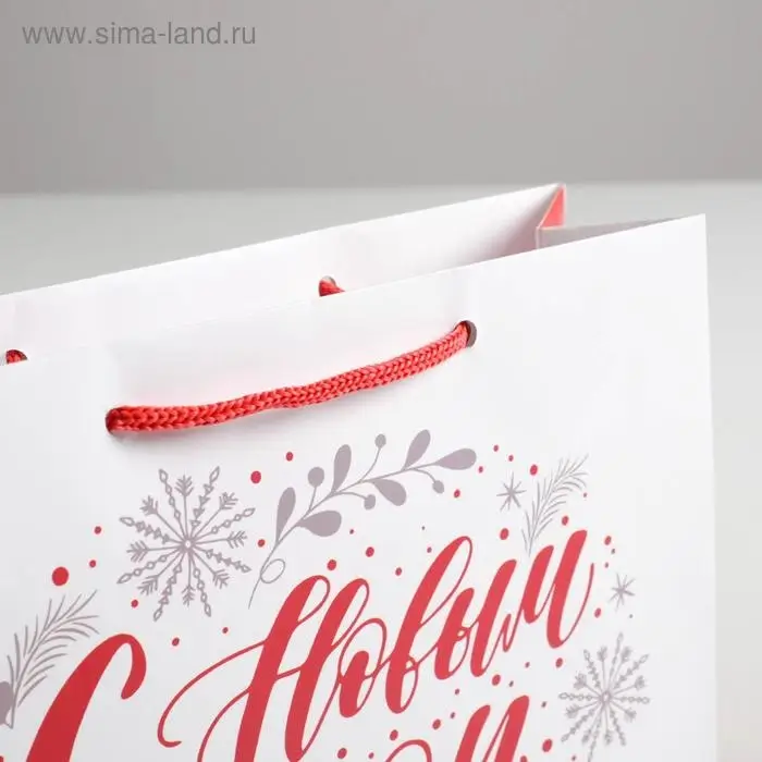 Пакет ламинированный «С Новым годом!», MS 23 х 18 х 8 см