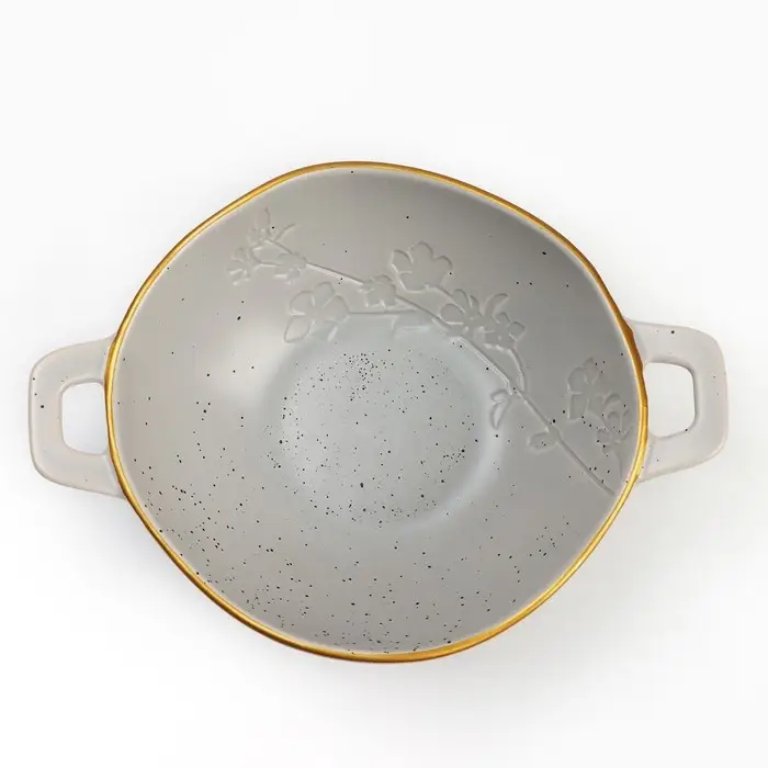 Тарелка суповая керамическая &laquo;Сканди&raquo;, 21&times;15&times;5.8 см, 400 мл, ручная работа