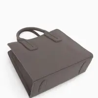 Сумка тоут TEXTURA, с длинным ремнем, средний размер, 29&times;10&times;25 см, однотонная, серая