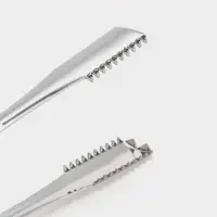 Щипцы для барбекю, длина 34 см, толщина 1.5 мм, нержавеющая сталь, серебристые