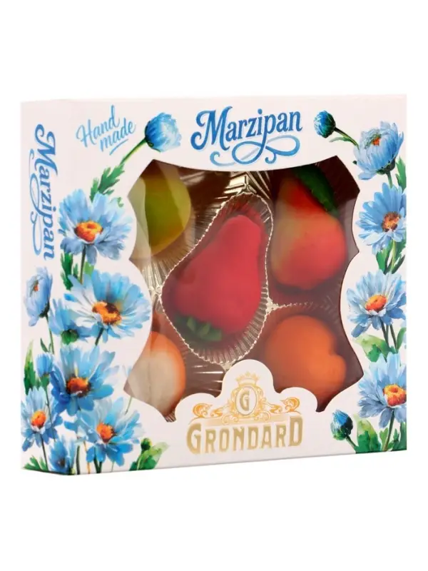 Конфеты подарочные &laquo;Миндальное лакомство&raquo; с корпусом из марципана, фрукты, 100 г